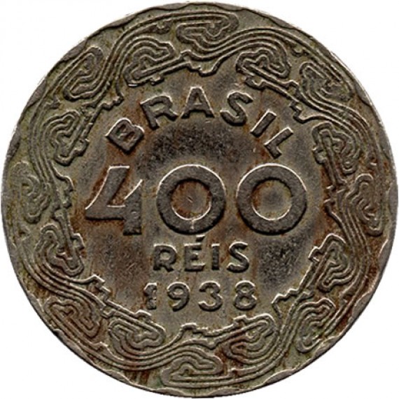 Moeda 400 Réis - Brasil - 1938 - REF:172