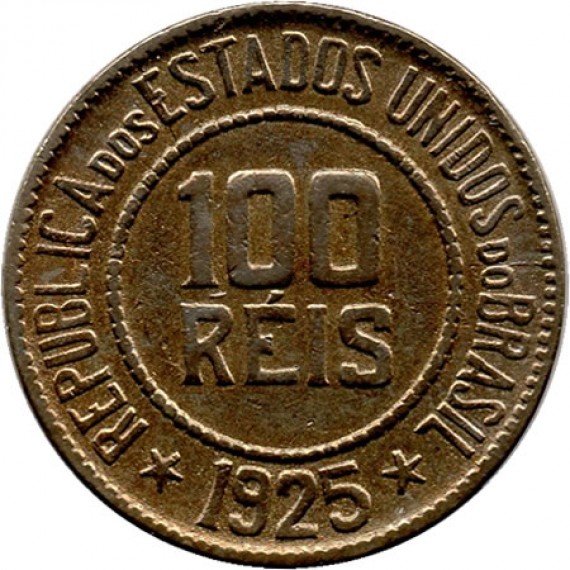 Moeda 100 Réis - Brasil - 1925 - REF:79