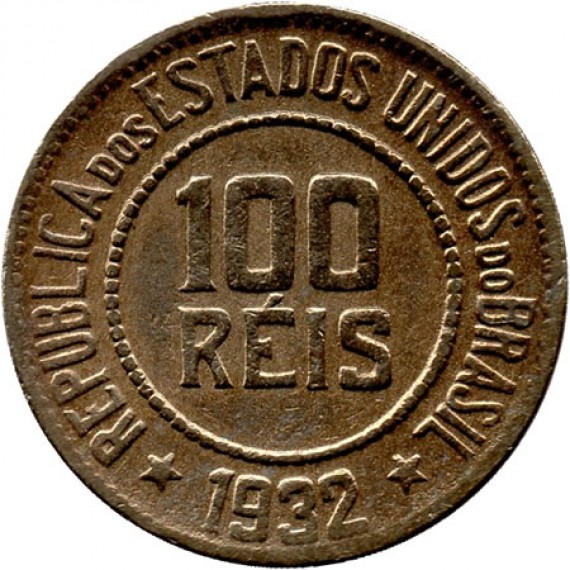 Moeda 100 Réis - Brasil - 1932 - REF:86