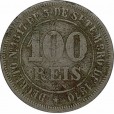 Moeda 100 reis - Brasil - 1881 - REF V011