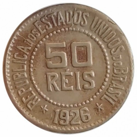 Moeda 50 reis - brasil - 1926