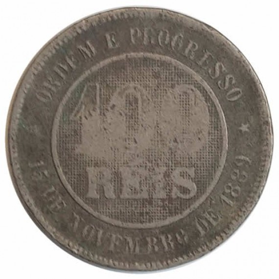 Moeda 100 reis - Brasil - 1894