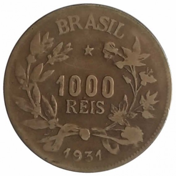 Moeda 1000 Reis - Brasil - 1931 REF:134