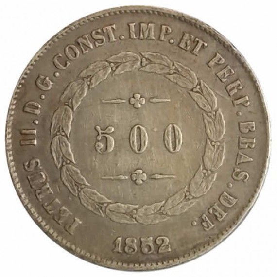 Moeda 500 Reis - Brasil - 1852