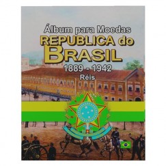 Álbum para moedas da Republica do Brasil 1889 a 1942 - Réis