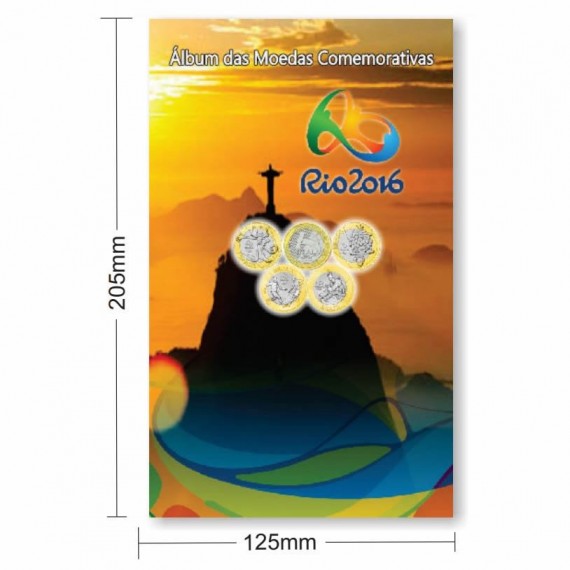 Álbum para moedas das Olimpíadas Rio 2016 - Compacto