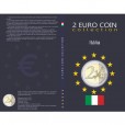 Álbum para moedas comemorativas de 2 Euros da Itália
