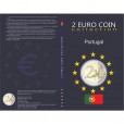 Álbum para moedas comemorativas de 2 Euros de Portugal
