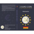 Álbum para moedas comemorativas de 2 Euros da Alemanha