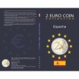 Álbum para moedas comemorativas de 2 Euros da Espanha