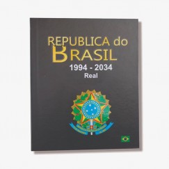 Álbum de Luxo para moedas do Plano Real - 1994 ate 2034 - Organizer