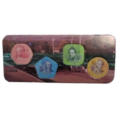 Cartela com 4 moedas da Transnistria - 2014