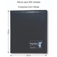 Álbum para moedas 200 Lugares - Sem Abas - Comporta Coin Holder