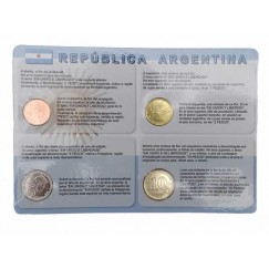 Folder da Argentina com 4 moedas FC