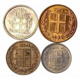 Set com 4 moedas - Islândia