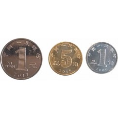 Set com 3 moedas - China 