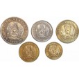 Set com 5 moedas - Cazaquistão