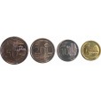 Set com 4 moedas  - Singapura