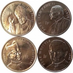Set com 4 moedas  - Congo - RDC - 2004 - Comemorativa