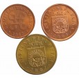 Set com 3 moedas - Letônia