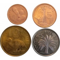 Set Com 4 moedas  - gambia - 1998