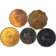 Set com 5 moedas  - Tanzânia