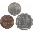 set com 3 moedas  - Israel