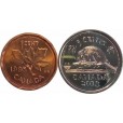 Set com 2 moedas  - canada - FC