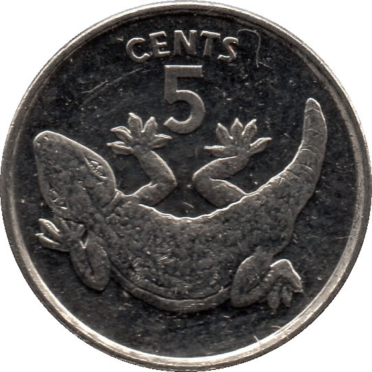 Moeda 5 cents - Kiribati - 1979