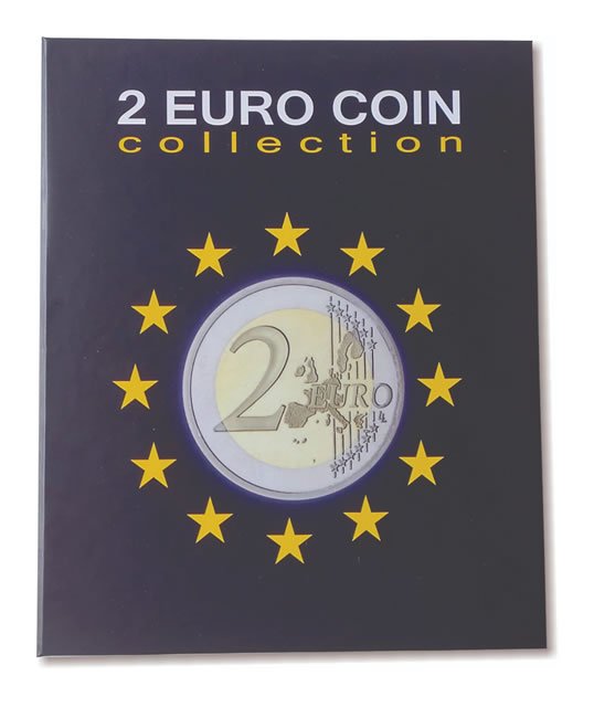 Álbum para moedas comemorativas de 2 euros
