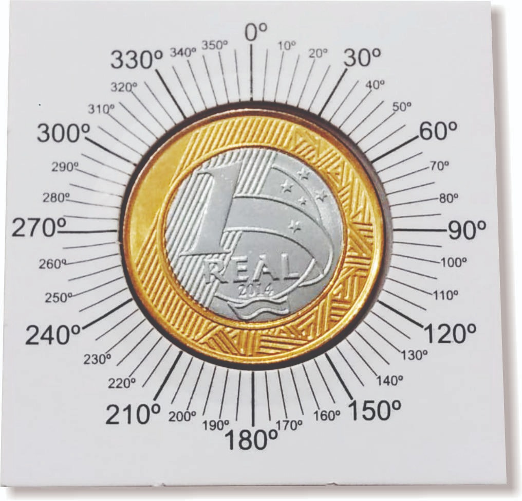 Coin Holder Autocolante com Medidor Angular 