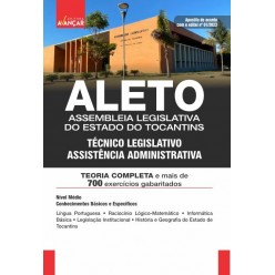 ALETO - Assembleia Legislativa do Estado do Tocantins - Técnico Legislativo - Assistência Administrativa - E-BOOK - Liberação Imediata