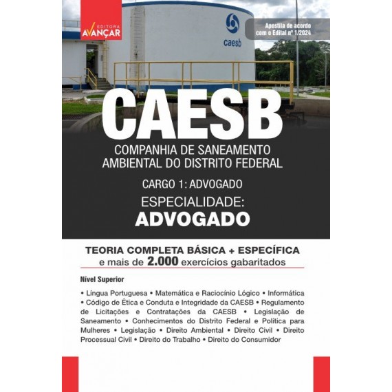 CAESB 2024 -  Advogado: E-BOOK - Liberação Imediata