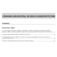 CÂMARA MUNICIPAL DE BELO HORIZONTE BH / MG - Técnico Legislativo II: IMPRESSO - FRETE GRÁTIS