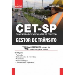 CET SP - Companhia de Engenharia de Tráfego de São Paulo - GESTOR DE TRÂNSITO: E-BOOK - Liberação Imediata