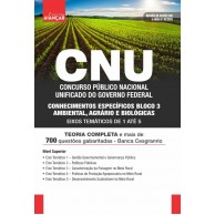 CNU - Concurso Nacional Unificado - BLOCO 3 - CONHECIMENTOS ESPECÍFICOS - Eixos Temáticos 1 até 5 - IMPRESSA - FRETE GRÁTIS