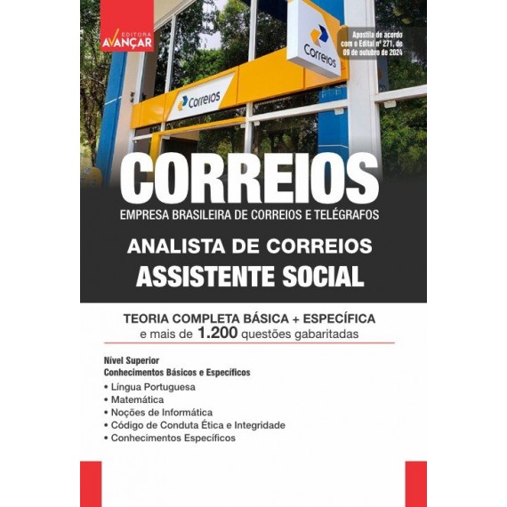 CORREIOS 2024 - ASSISTENTE SOCIAL: IMPRESSO