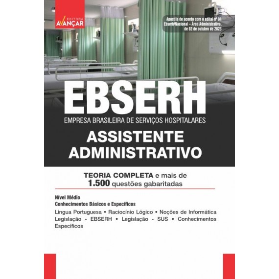 EBSERH 2023 - Assistente Administrativo: IMPRESSA + E-BOOK - Liberação Imediata