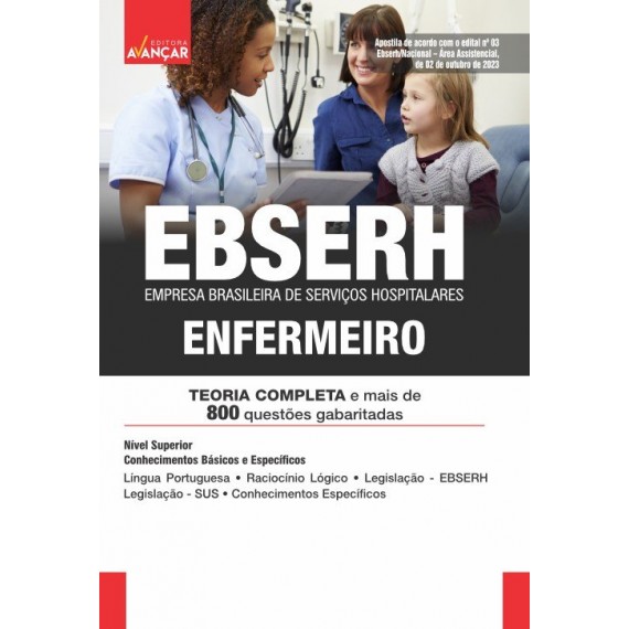 EBSERH 2023 - Enfermeiro: IMPRESSA + E-BOOK - Liberação Imediata
