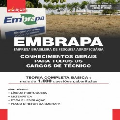 EMBRAPA - CONHECIMENTOS GERAIS PARA TODOS OS CARGOS TÉCNICO: E-BOOK - Liberação Imediata