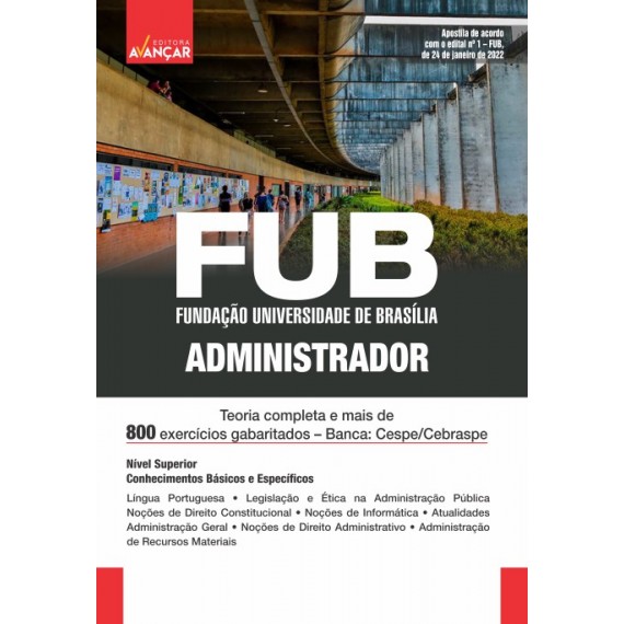 FUB - Fundação Universidade de Brasília - Administrador: Impresso