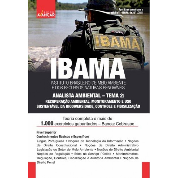IBAMA - Edital 2021/2022 - Analista Ambiental: TEMA 2 - Completa e Atualizada: Impresso