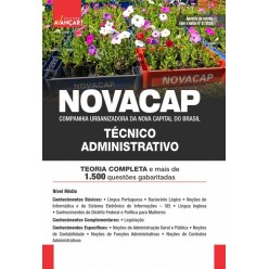 NOVACAP - Companhia Urbanizadora da Nova Capital do Brasil - Técnico Administrativo: E-BOOK - Liberação Imediata