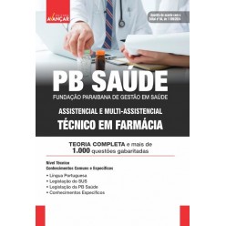 PB Saúde - Técnico em Farmácia: E-BOOK - Liberação Imediata