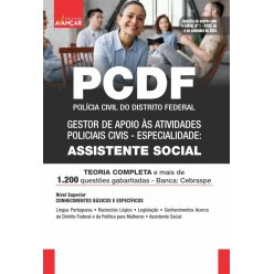 PCDF 2024 - ASSISTENTE SOCIAL: E-BOOK - Liberação Imediata