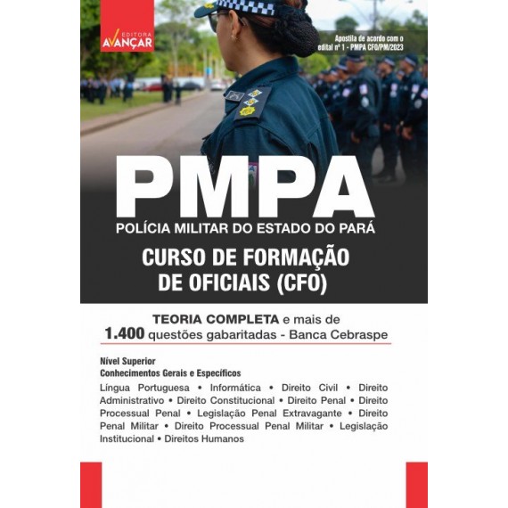 PMPA - Polícia Militar do Estado do Pará - OFICIAL CFO/PMPA: IMPRESSA - Frete grátis