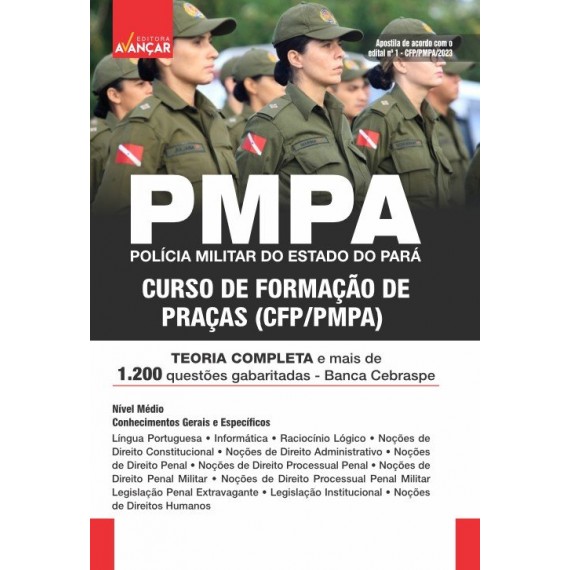 PMPA - Polícia Militar do Estado do Pará - SOLDADO CFP/PMPA: E-BOOK - Liberação Imediata