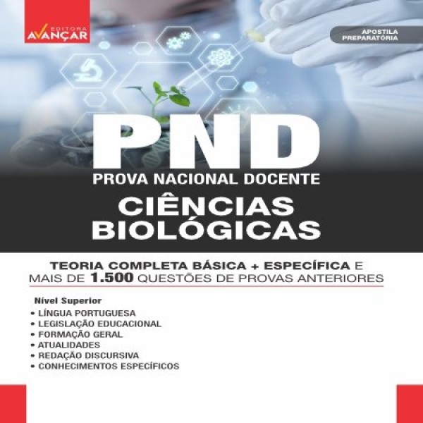 PND - PROVA NACIONAL DOCENTE - CIÊNCIAS BIOLÓGICAS