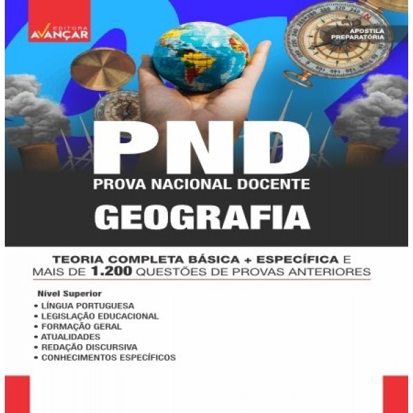 PND - PROVA NACIONAL DOCENTE - GEOGRAFIA