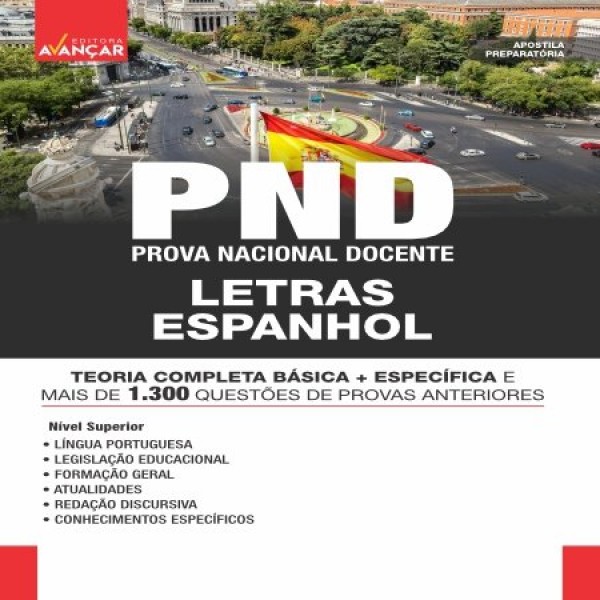 PND - PROVA NACIONAL DOCENTE - LETRAS: ESPANHOL